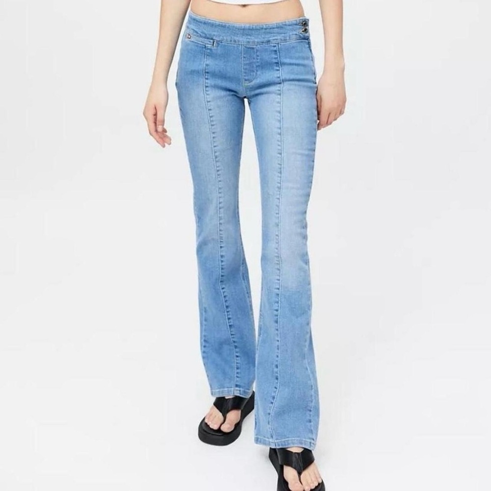 Miss sixty x Urban Outfitters Women's low rise Blue Flared Jeans